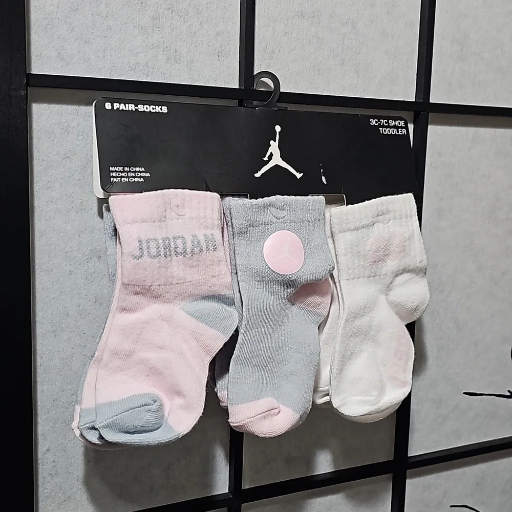 Jordan Infant/Toddler Socks New 6 Pairs